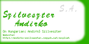 szilveszter andirko business card